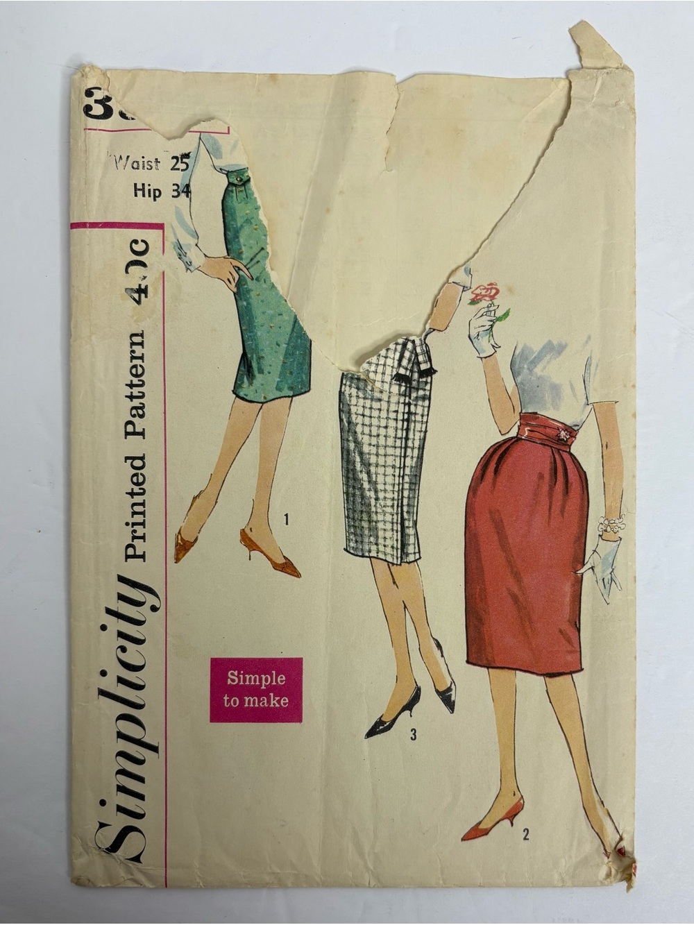 Simplicity Women's Skirt Sewing Pattern 3586 Uncut Classic Vintage Style